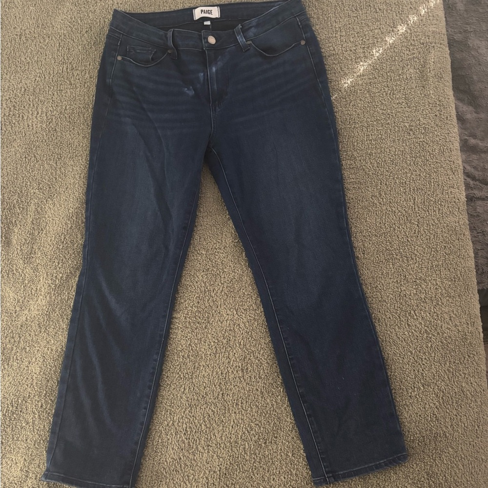 PAIGE Women's Dark Blue Skinny Jeans